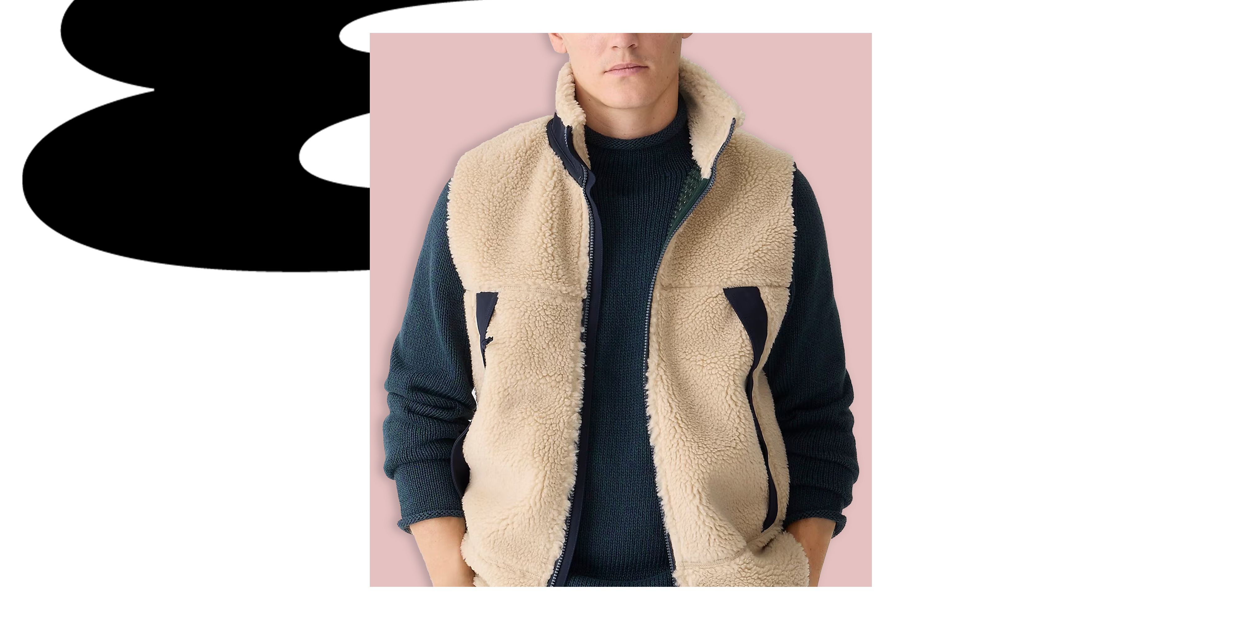 Men's Winter Vests - Fleece Puffer Vests
