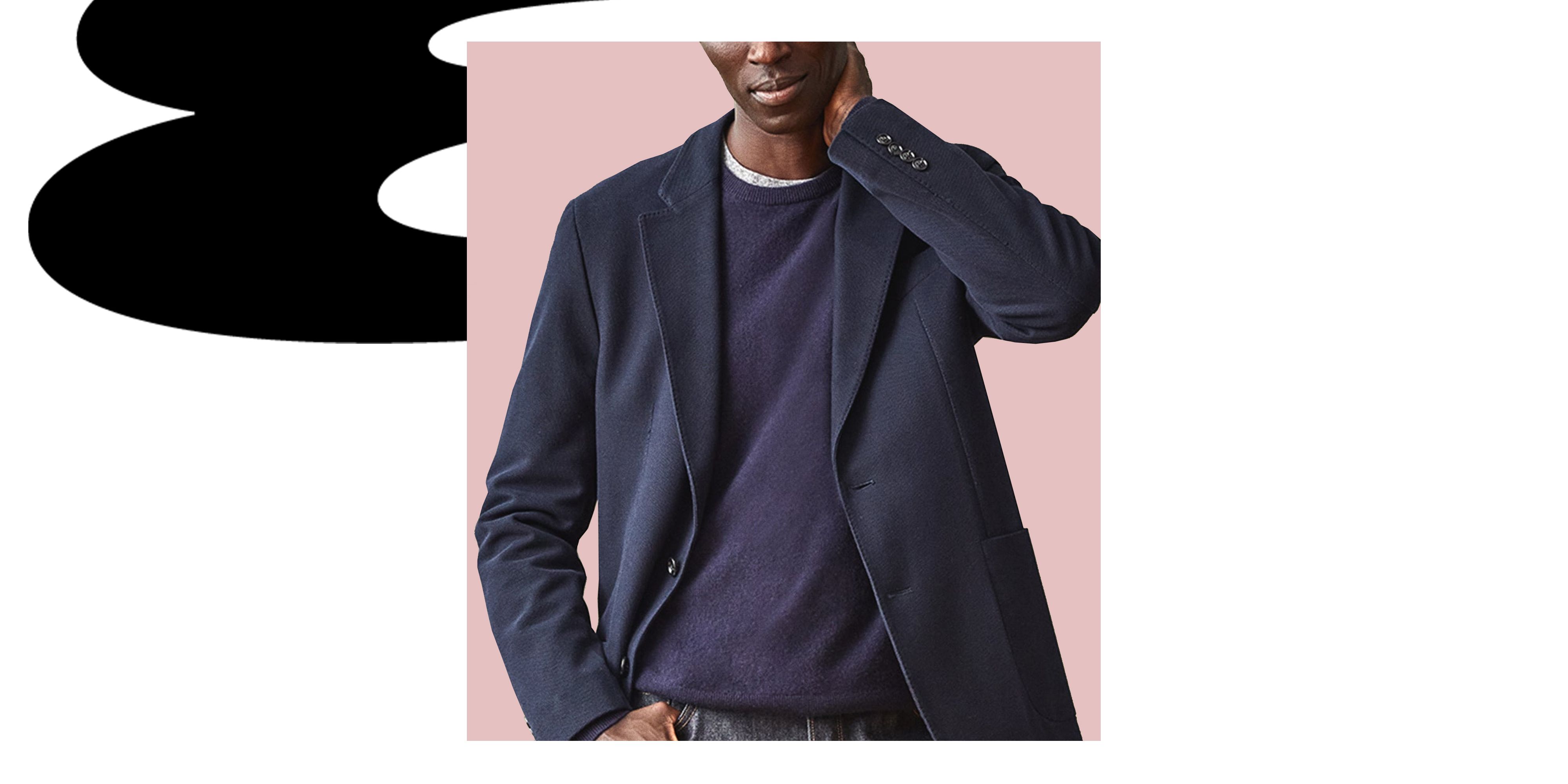 Men Formal Tweed Blazer Wool Blend Suit Jacket Retro Herringbone Lapel Coat  Soft | eBay