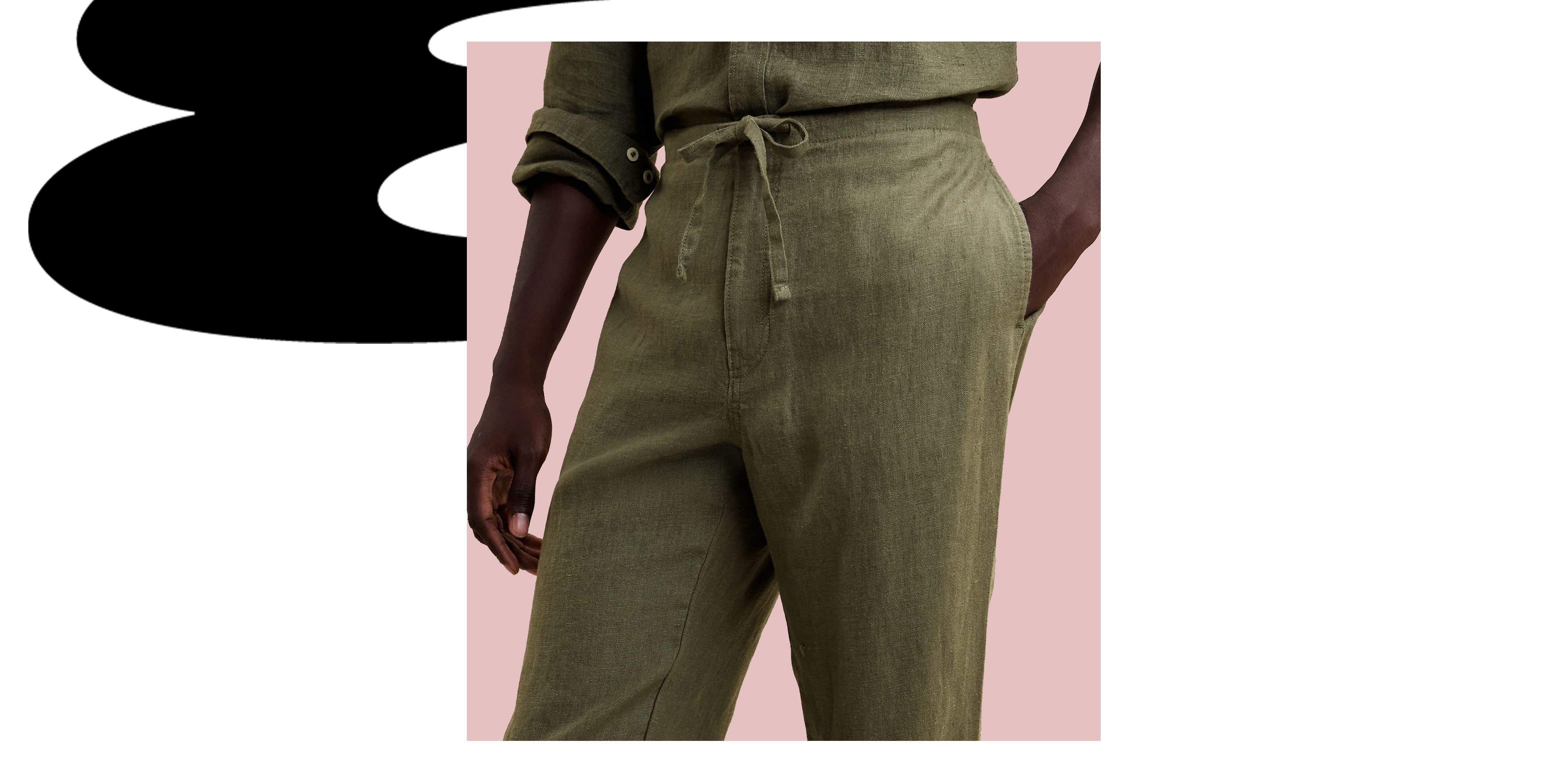 Womens Linen Pants Wide Leg Trendy Elastic Waist Casual Pants 2023 Summer  Pure Color Comfy Trousers with Pockets : : Clothing, Shoes 