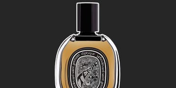 fragrance bottle with a dark background