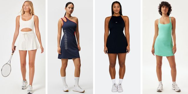 Breathable Soft Women Yoga Dress Long Sleeve V Neck Tennis Female