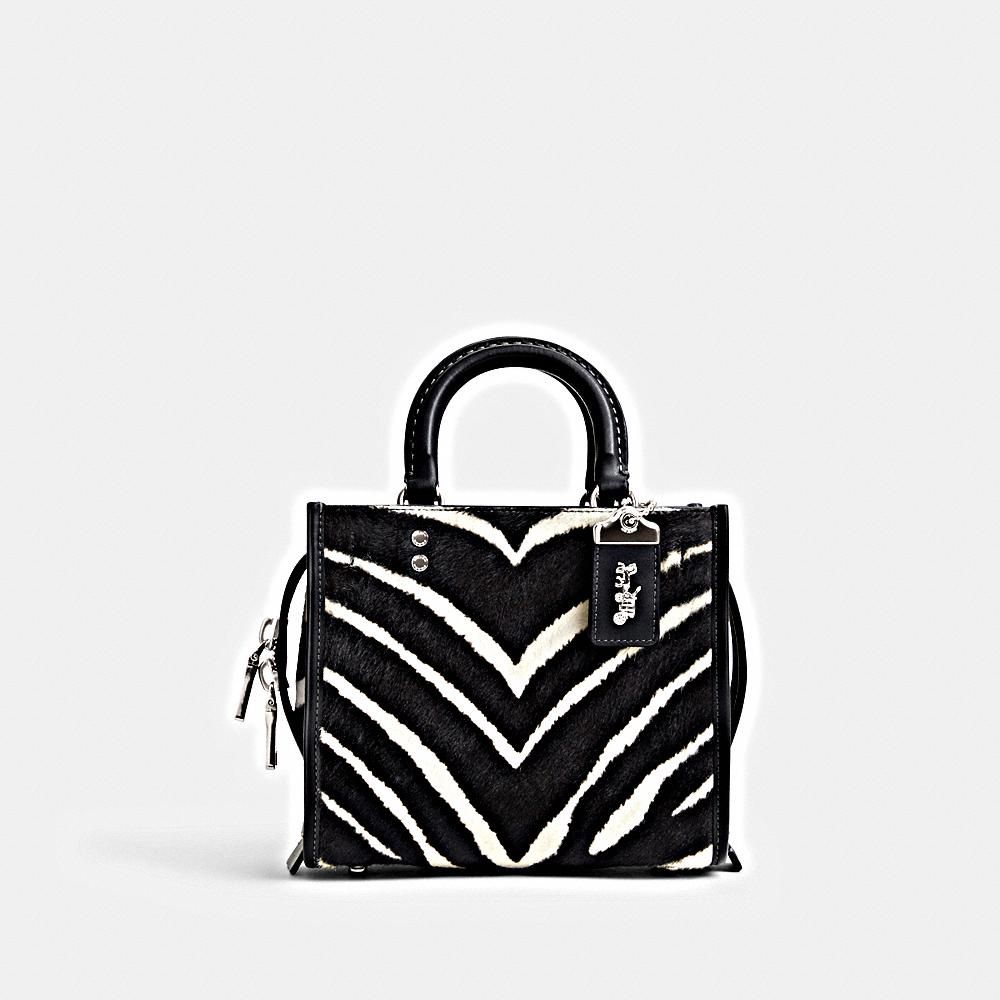 coach ローグ　12 ゼブラ　黒白　プリント coach ローグ 12 ゼブラ 黒白 プリント - メルカリ