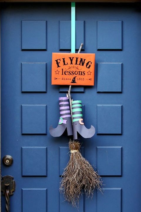 flying lessons outdoor halloween decorations