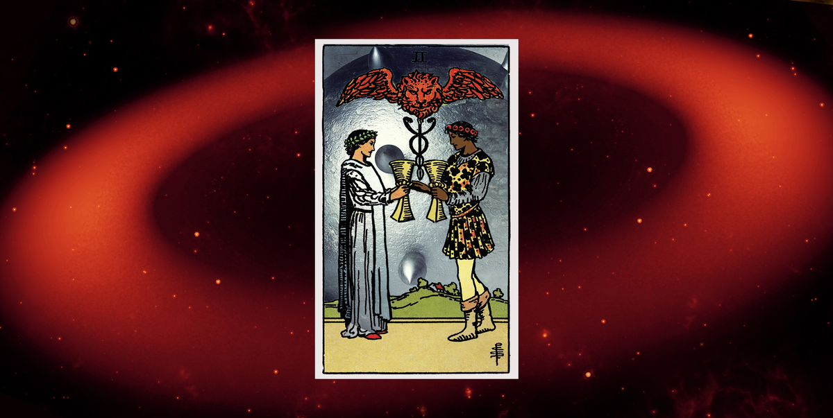 Two of Cups Tarot Card: Upright, Reversed Meanings, Keywords