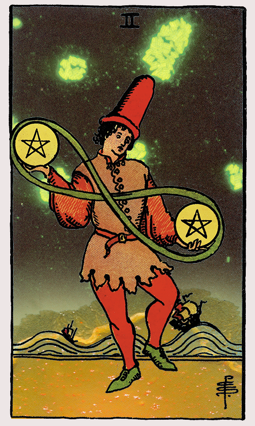 2 of pentacles