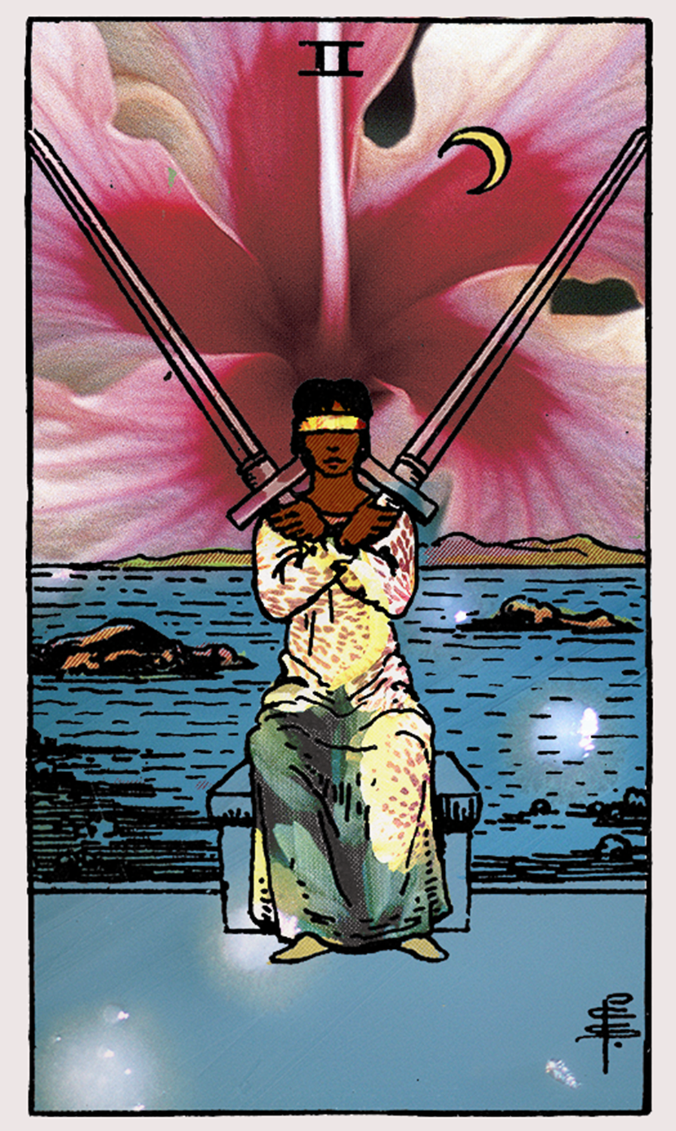 two of swords tarot card