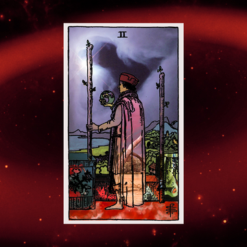 two of wands tarot card