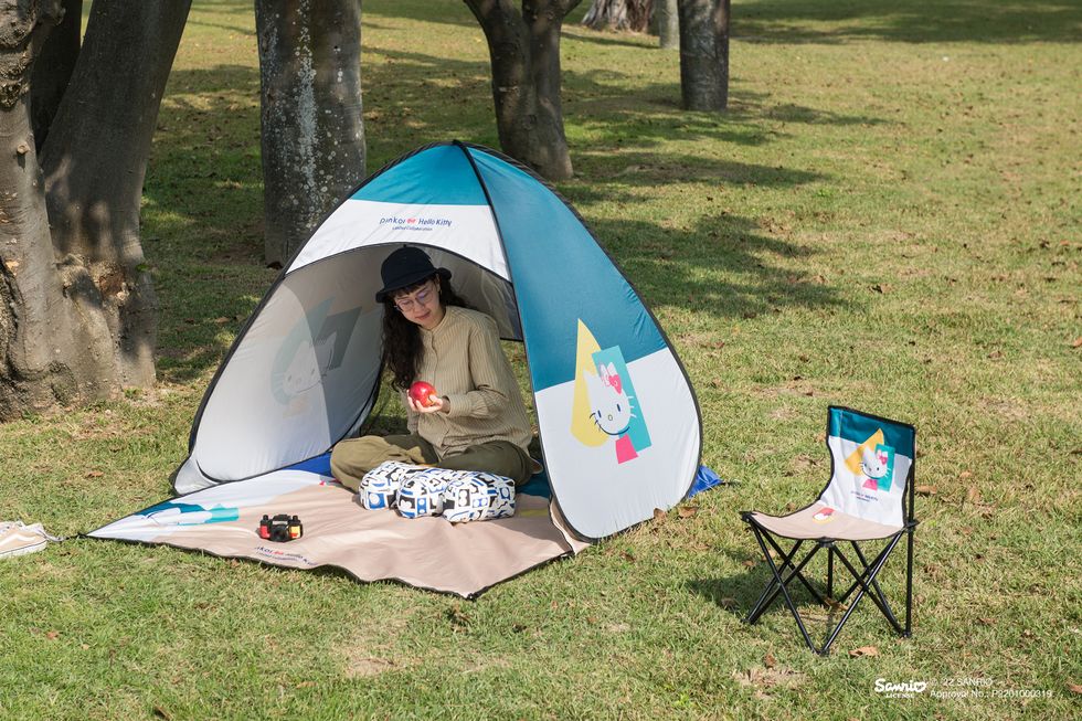 hello kitty限定聯名餐具、帳篷可愛又實用！質感戶外選物系列春遊野餐、露營必備