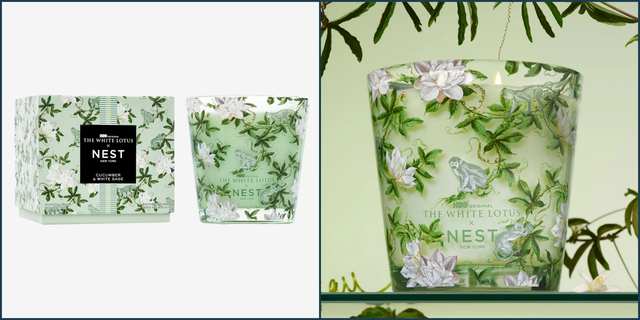 white lotus x nest candle
