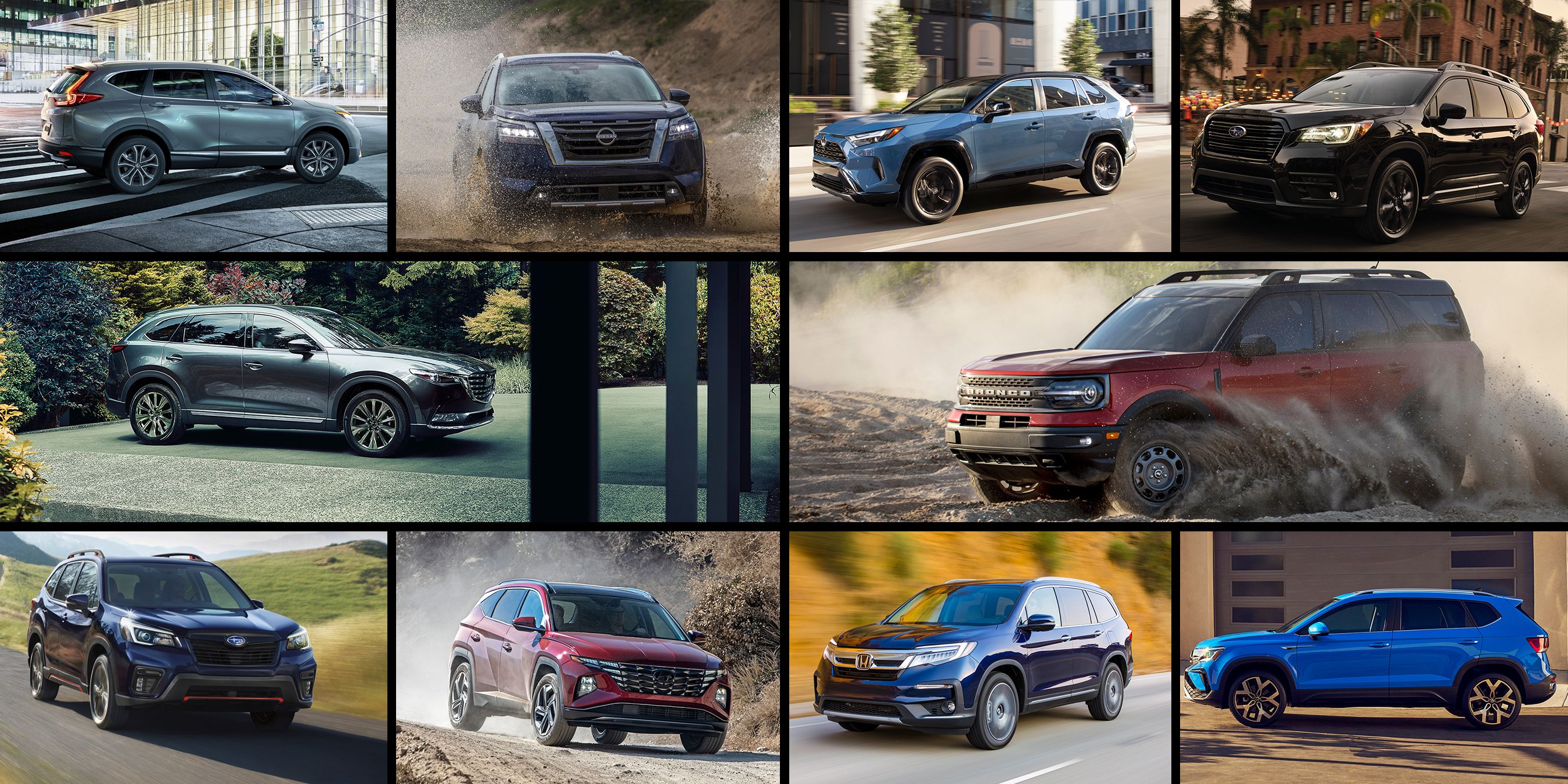 SUVs & Crossovers, Small, Mid-Size & Larger Vehicles With Optional AWD