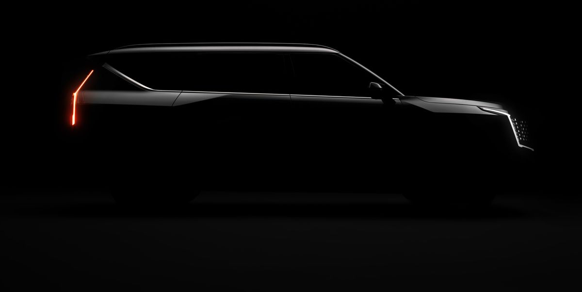 Kia shows EV9 silhouette in new teaser