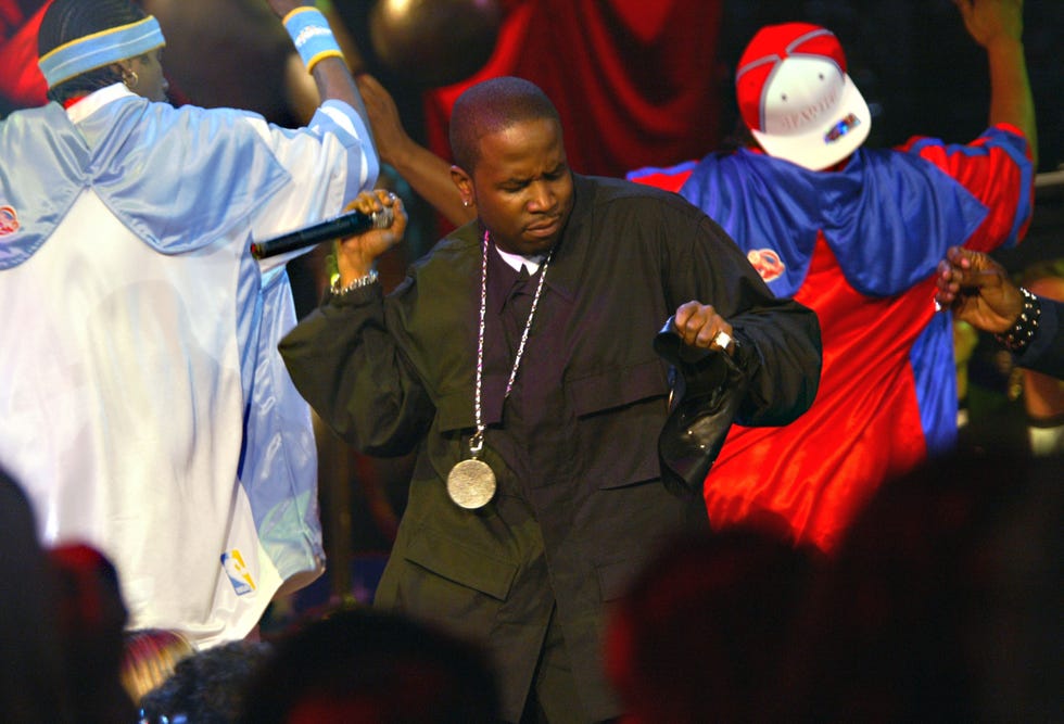 los angeles february 15 big boi of outkast performs before the 2004 nba all star game held at the staples center, february 15, 2004 in los angeles, california photo by frank micelottagetty images