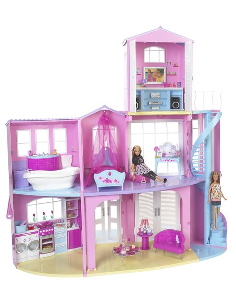 Toy, Dollhouse, Pink, Playset, Barbie, Doll, Furniture, Room, Magenta, Dollhouse accessory, 
