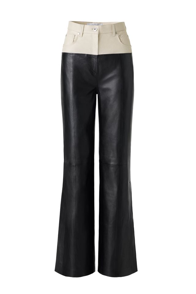 rokh h and m two tone leather trousers