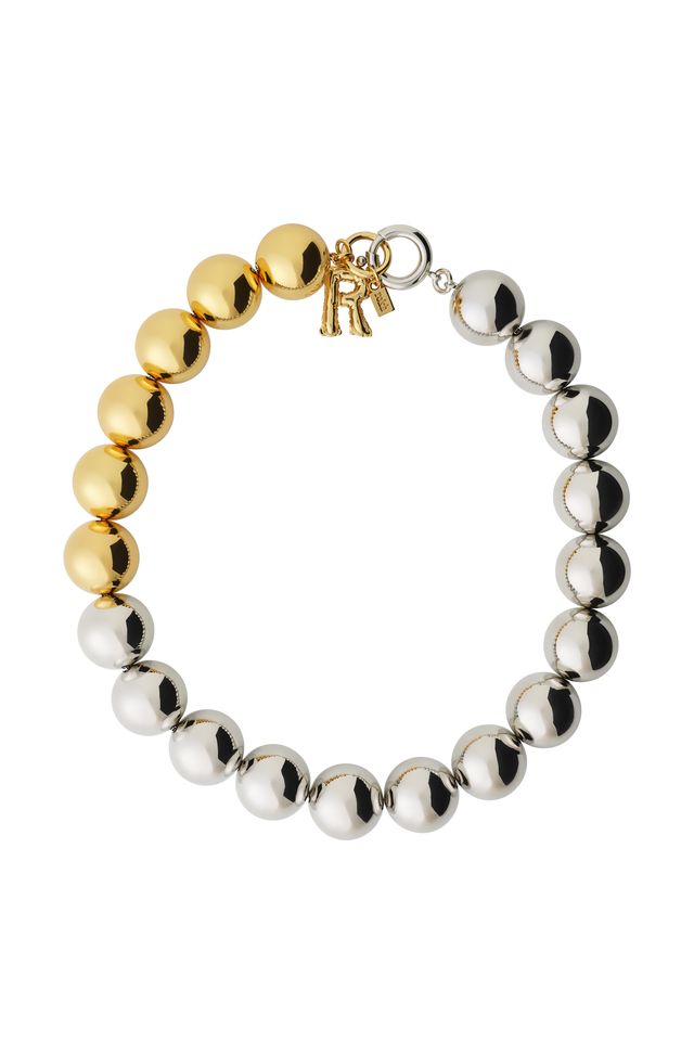 rokh h and m two tone beaded bracelet