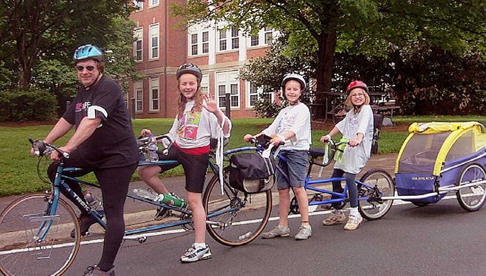 Robyn Hightman and Jay Hightman and others at the Dogwood Parade in 2010.