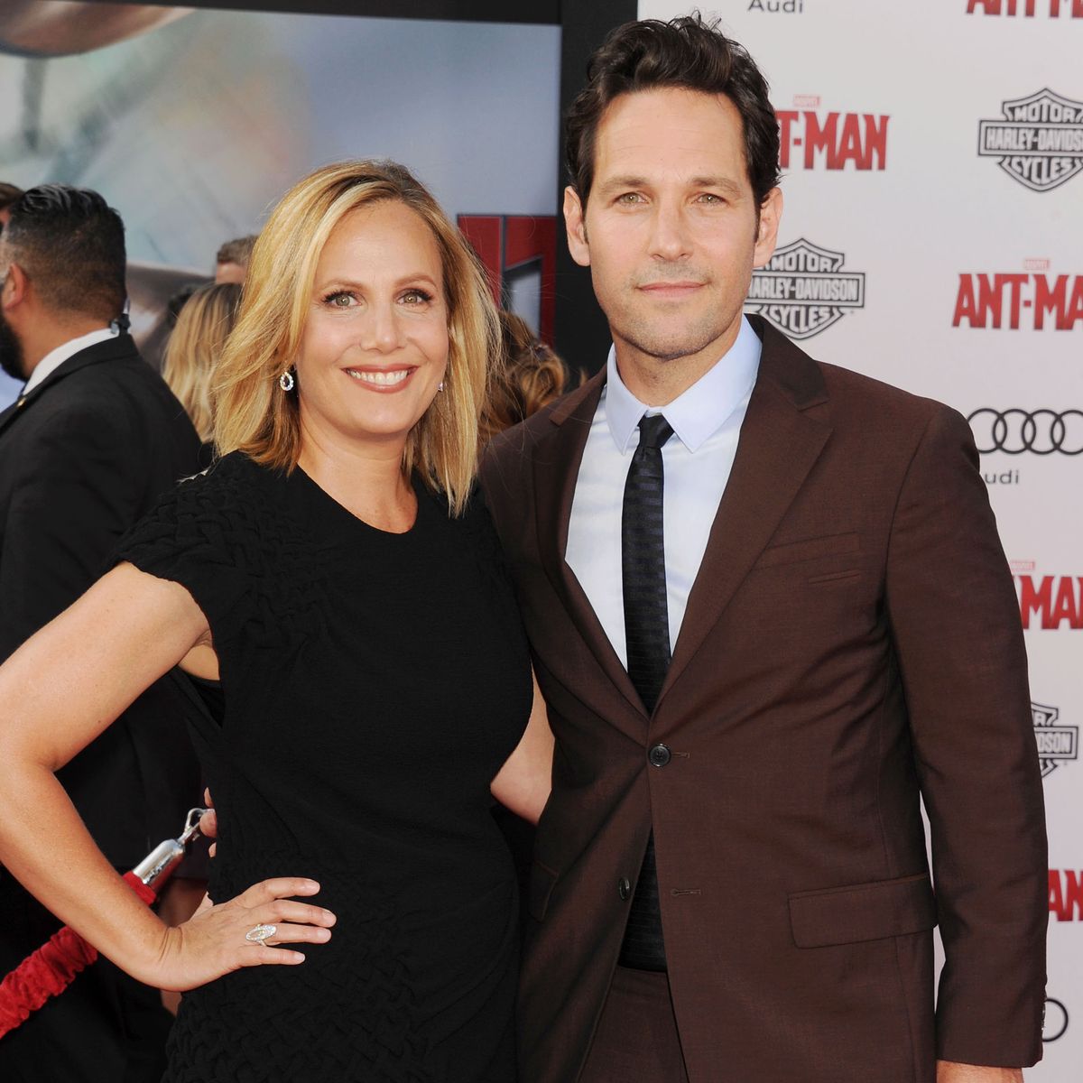paul rudd and wife julie yaeger - 2015 ant-man premiere
