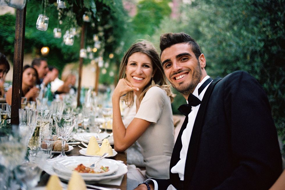 Photograph, Yellow, Event, Rehearsal dinner, Friendship, Ceremony, Smile, Photography, Romance, Happy, 