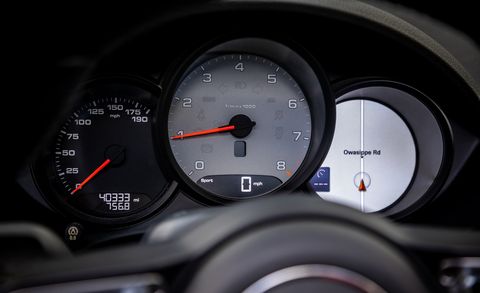 Vehicle, Gauge, Car, Speedometer, Tachometer, Measuring instrument, Auto part, Tool, Luxury vehicle, Porsche, 