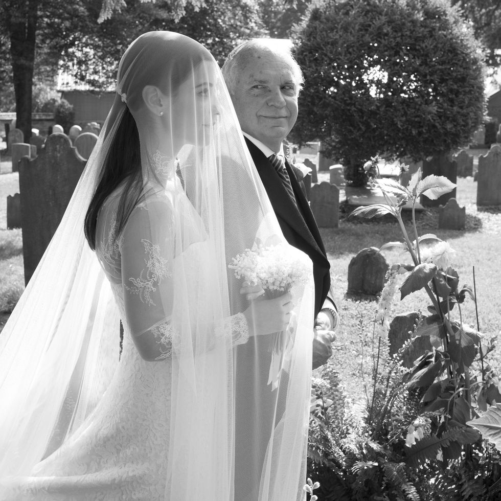 Bridal veil, Veil, Photograph, Bridal accessory, Bride, Wedding dress, Gown, Dress, Bridal clothing, Ceremony, 