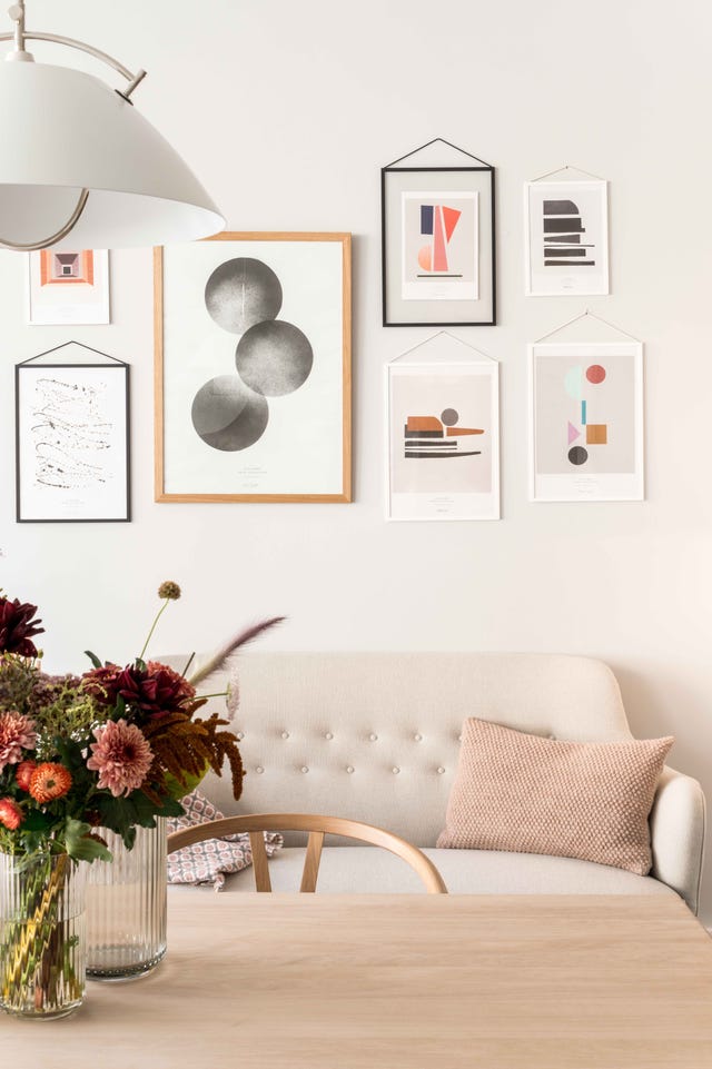 White, Room, Product, Furniture, Wall, Interior design, Living room, Table, Floor, Plant, 