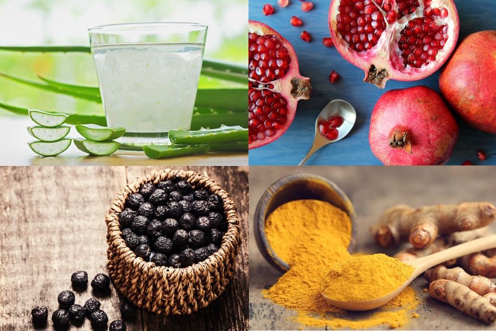 Natural foods, Food, Pomegranate, Superfood, Fruit, Ingredient, Superfruit, Drink, Plant, Vegetarian food, 