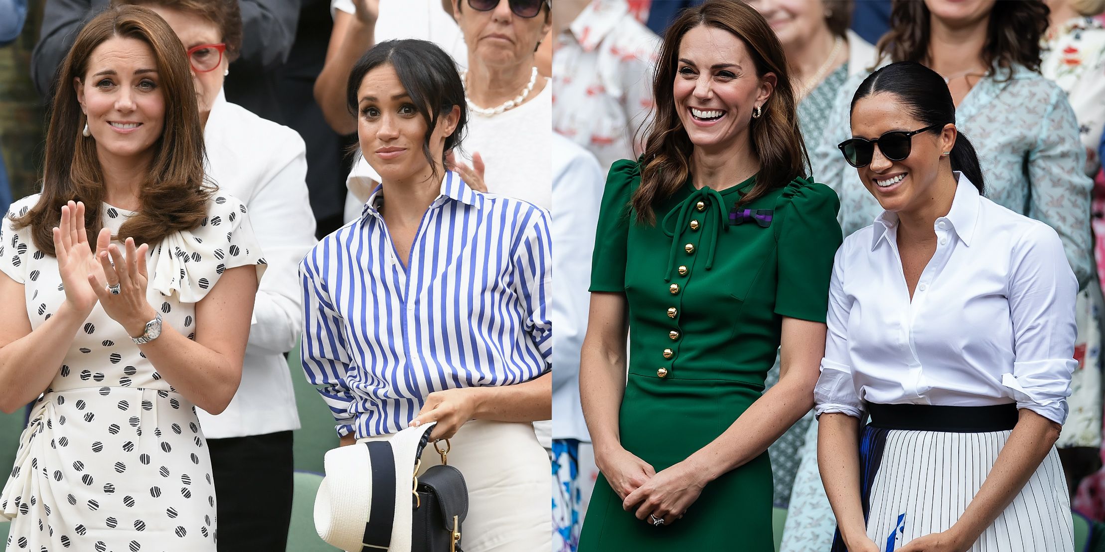 Kate Middleton & Markle's Wimbledon Outing in vs 2019