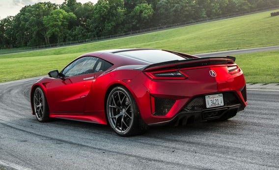 2018 acura nsx rear