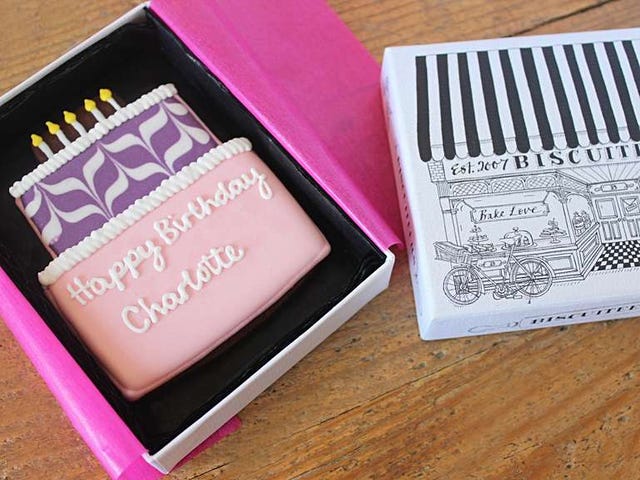 birthday letterbox biscuits