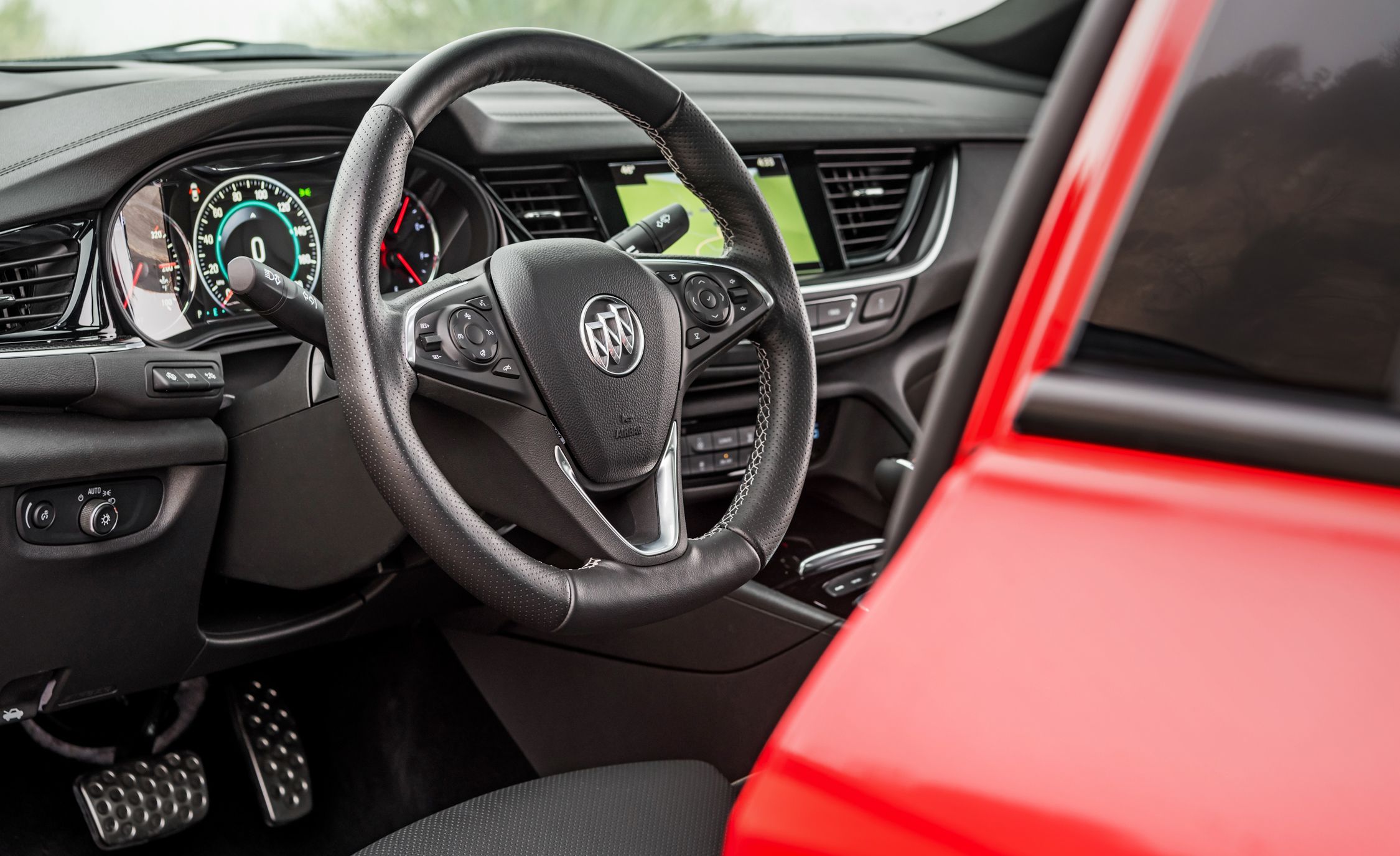 The 2018 Buick Regal GS is a sporty luxury car that has the technology for  safety, comfort