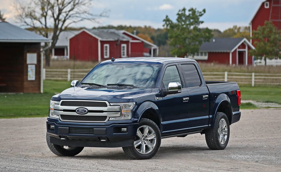 2018 Ford F150 Platinum front view