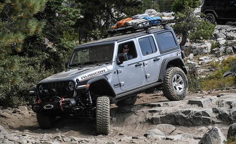 2018 Jeep Wrangler Rubicon on the Rubicon Trail
