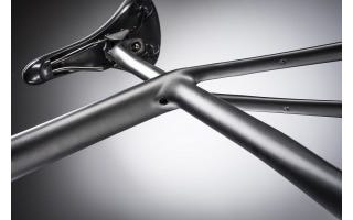 Bicycle part, Bicycle frame, Metal, Titanium, Bicycle fork, Carbon, Steel, Bicycle seatpost, 