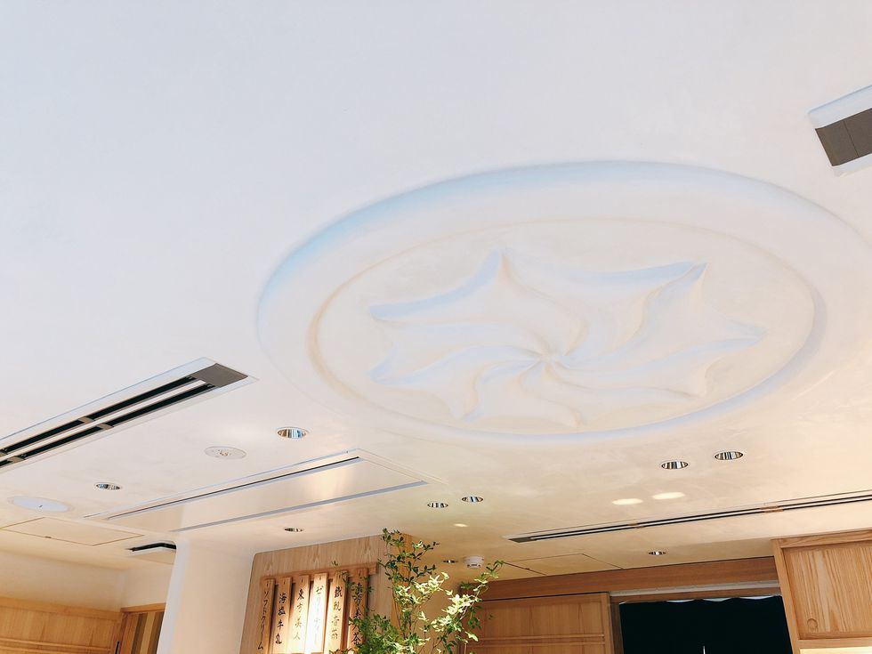 Ceiling, Plaster, Architecture, Daylighting, Molding, Room, Home, Ceiling fixture, Interior design, House, 