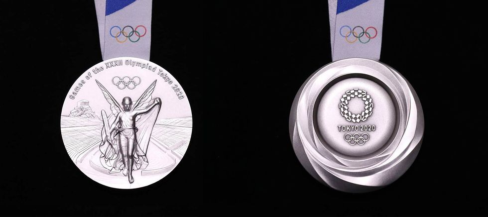 Medal, Silver medal, Award, Coin, Silver, Metal, 
