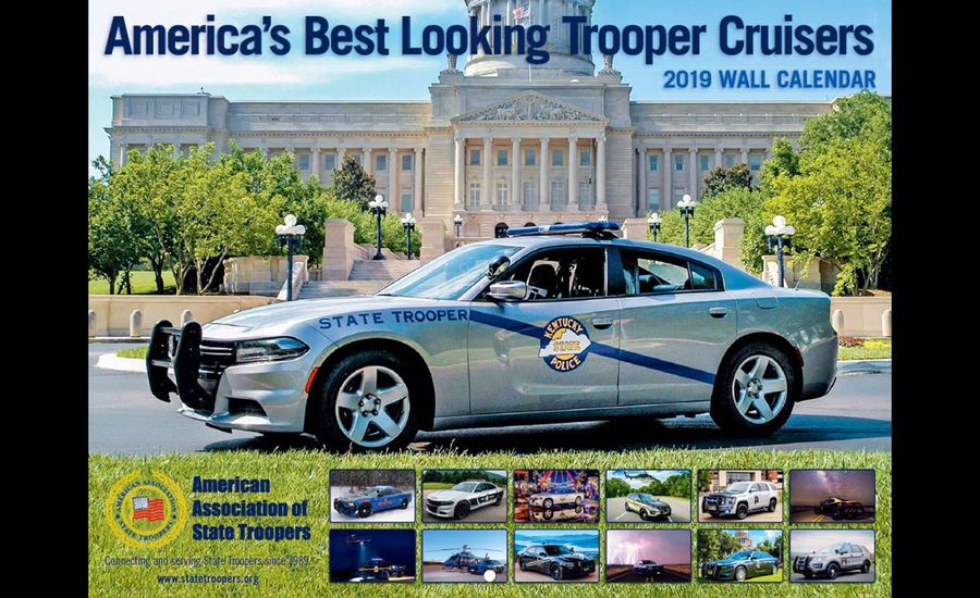 2019 U.S. State Trooper Pinup Calendar Hottest Cop Cars