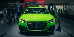 Land vehicle, Vehicle, Car, Automotive design, Auto show, Audi, Sports car, Audi tt, Performance car, City car, 