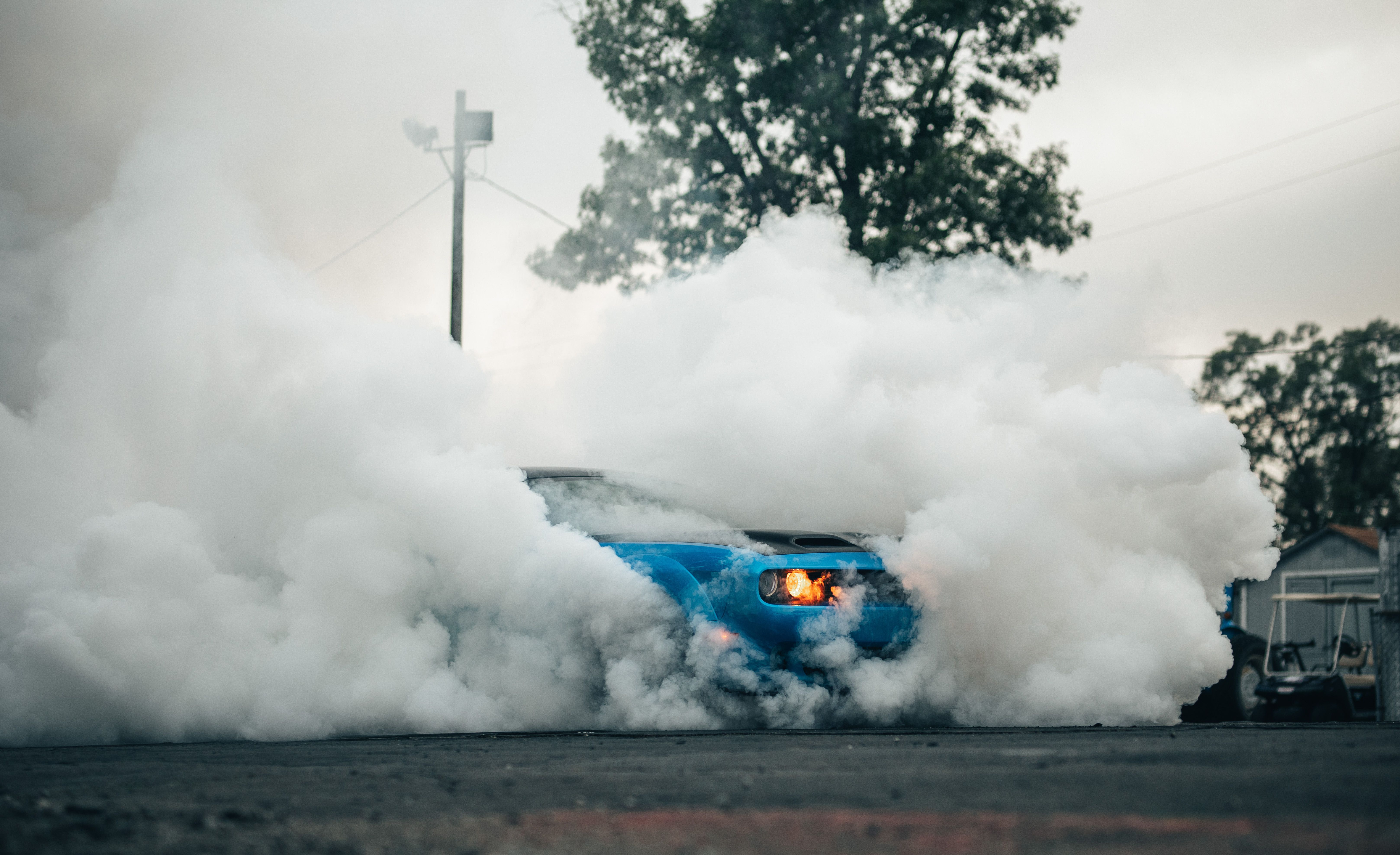 This Is The Most Epic Challenger Hellcat Burnout Youll Ever See  CarBuzz