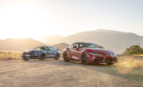 2020 Toyota GR Supra vs. 2019 Ford Mustang Shelby GT350