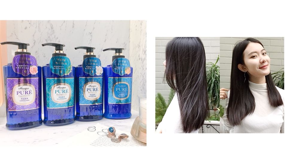 Hair, Blue, Product, Beauty, Hairstyle, Hair coloring, Long hair, Water, Human, Plastic bottle, 