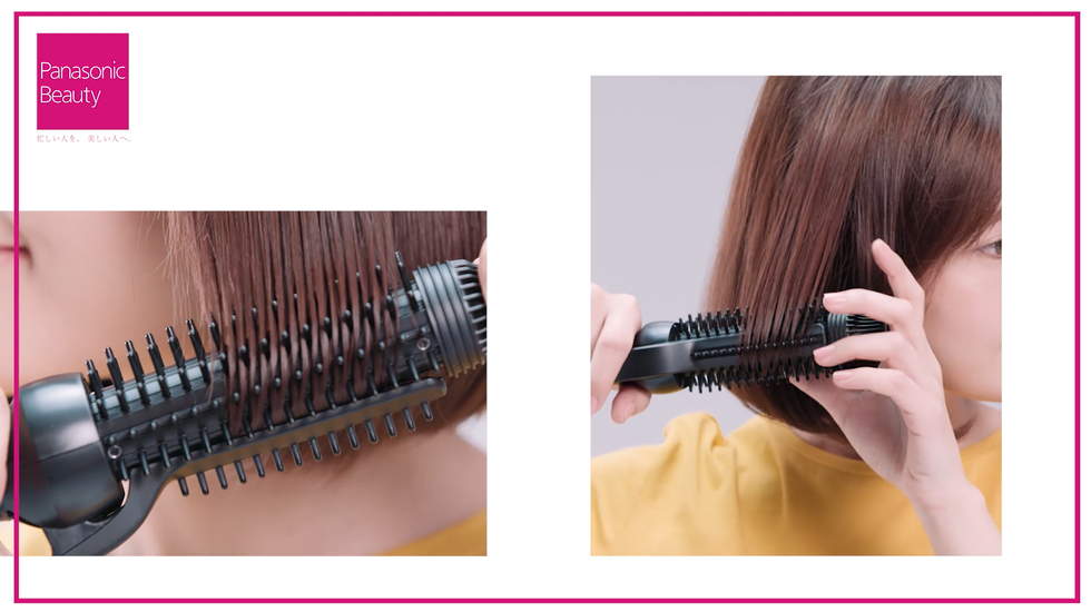 Panasonic的EH-HT45捲髮梳 & EH-HS99奈米水離子直髮捲燙器，只要三步驟，就能捲出日韓明星最夯的短髮造型！