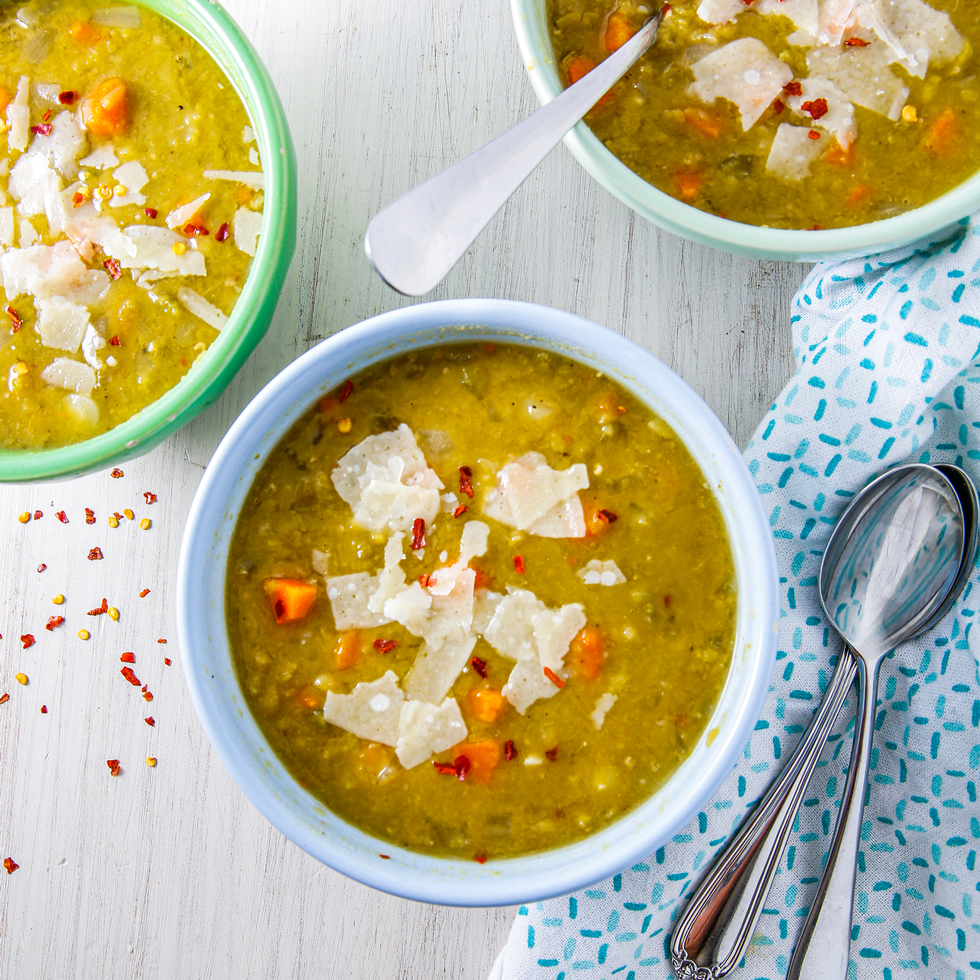 Slow Cooker Split Pea Soup - Tabs & Tidbits