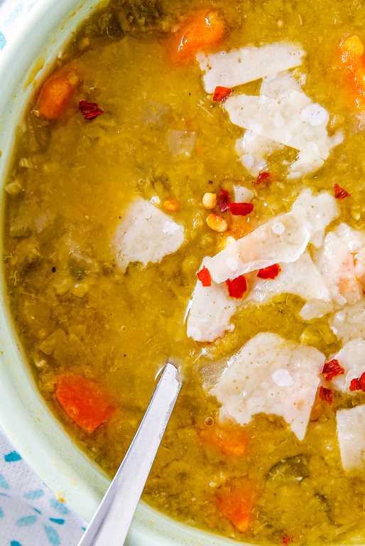 slow cooker split pea soup