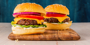 air fryer cheeseburger