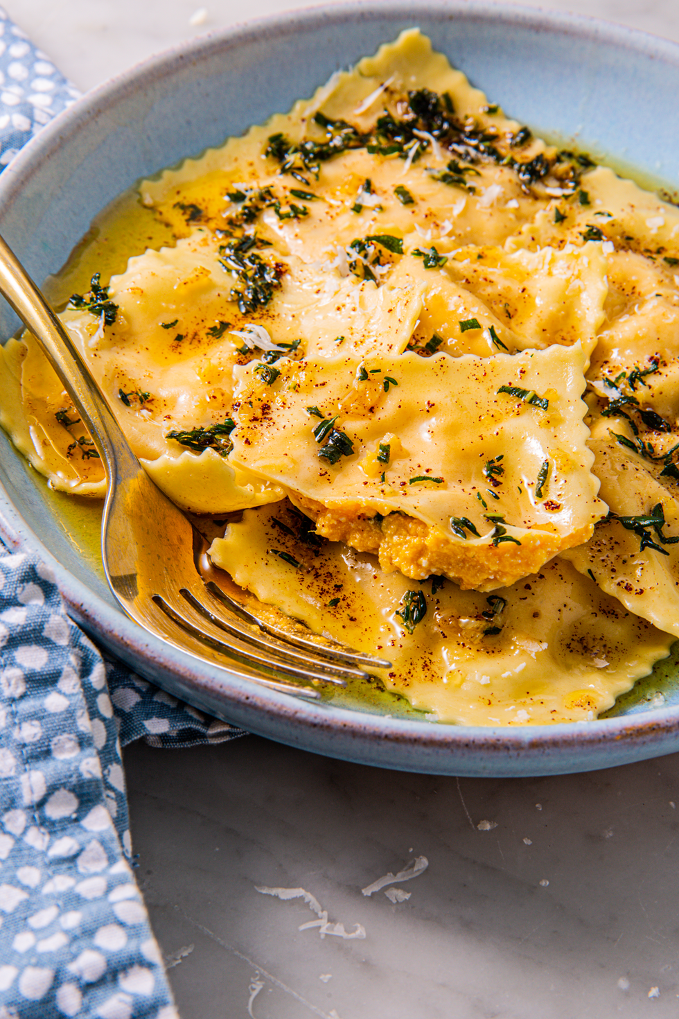 butternut squash ravioli