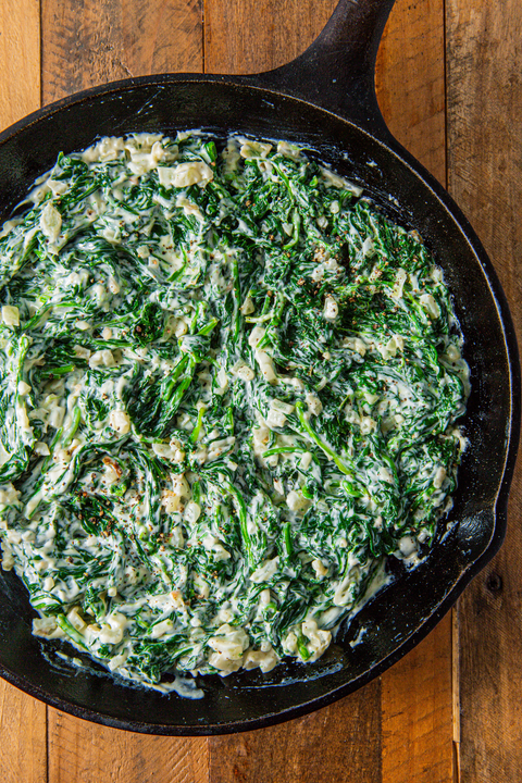 creamed spinach