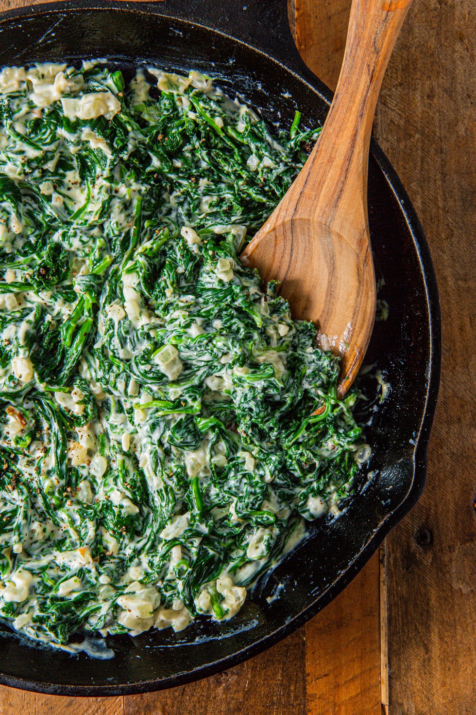 creamed spinach
