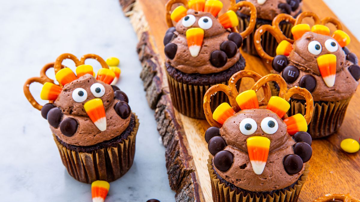 Best Turkey Cupcakes Recipe - How To Make Turkey Cupcakes