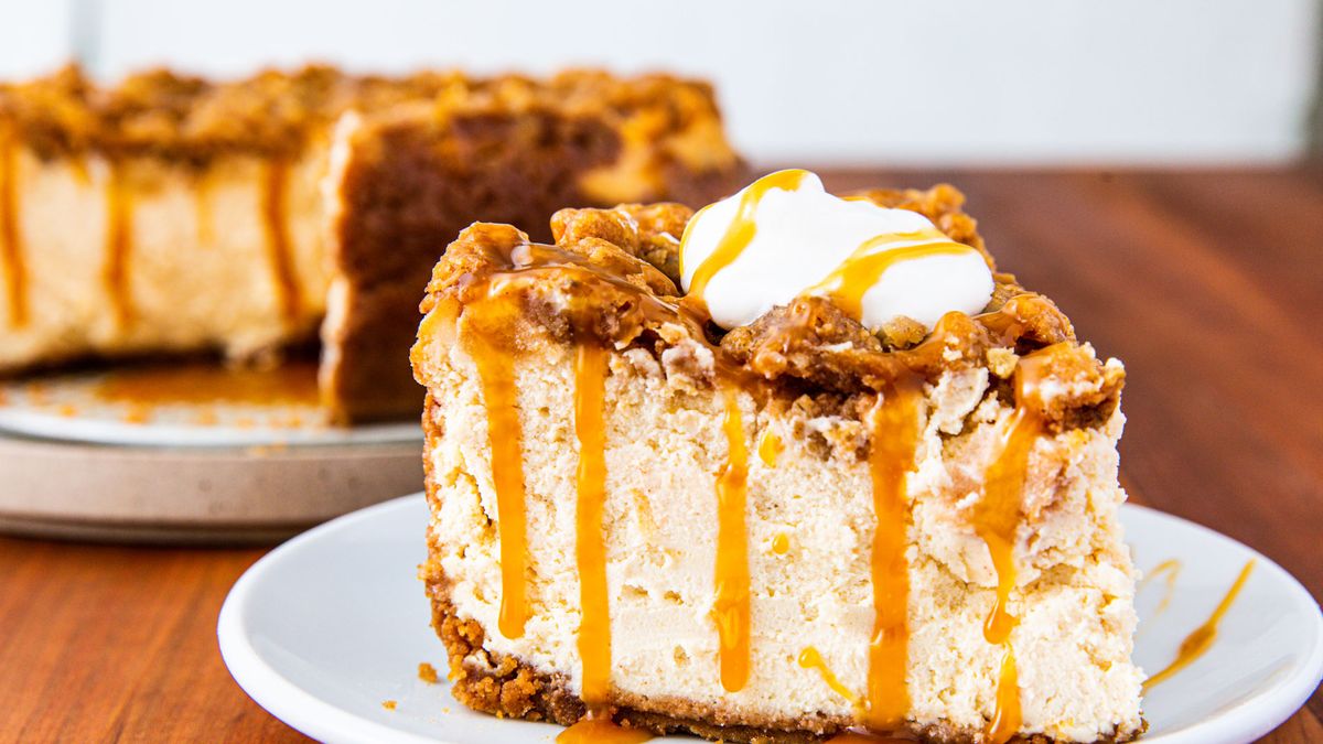preview for You Can Have It All With This Apple Crisp Cheesecake