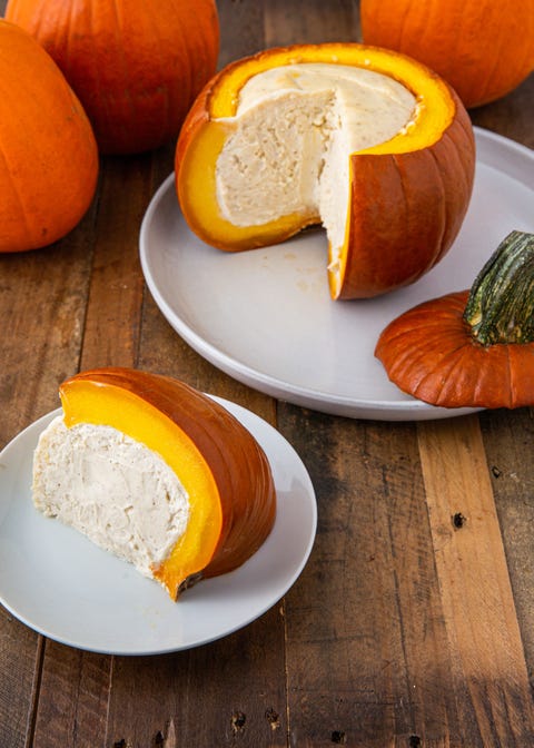 cheesecake stuffed pumpkin